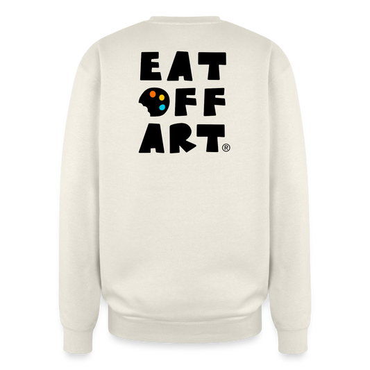 Eat Off Art Cookie/Palette Crewneck Sweatshirt - ivory
