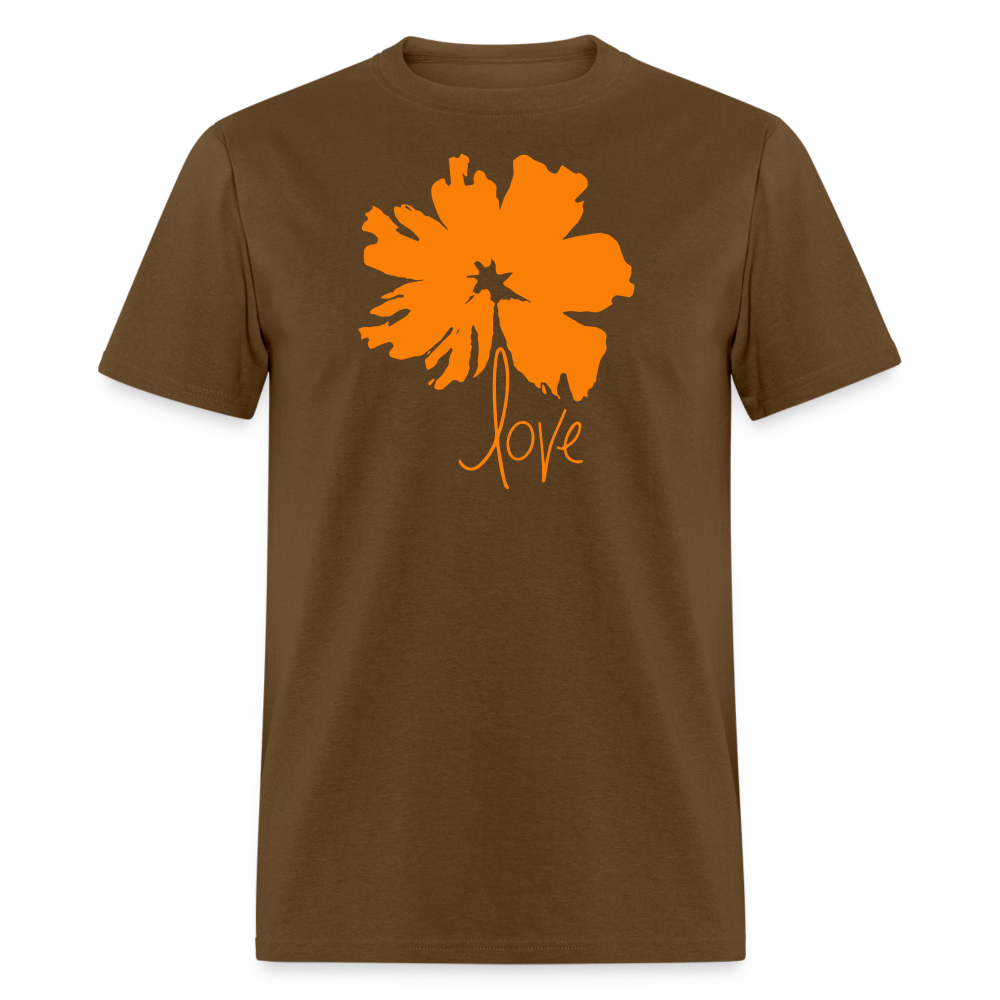 Love Flower - Unisex Tee - brown