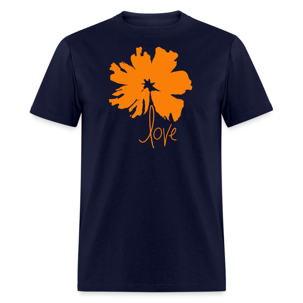 Love Flower - Unisex Tee - navy