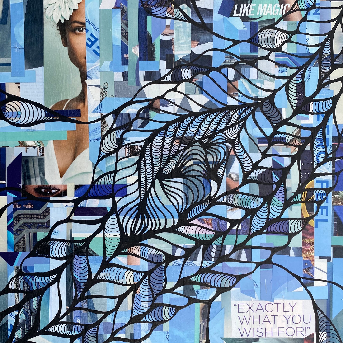 Blue Meditations Art Print