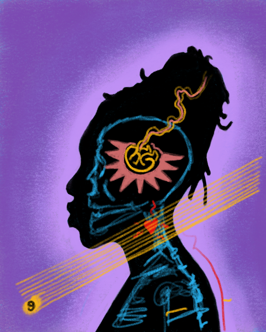 Purple Silhouette Art Print