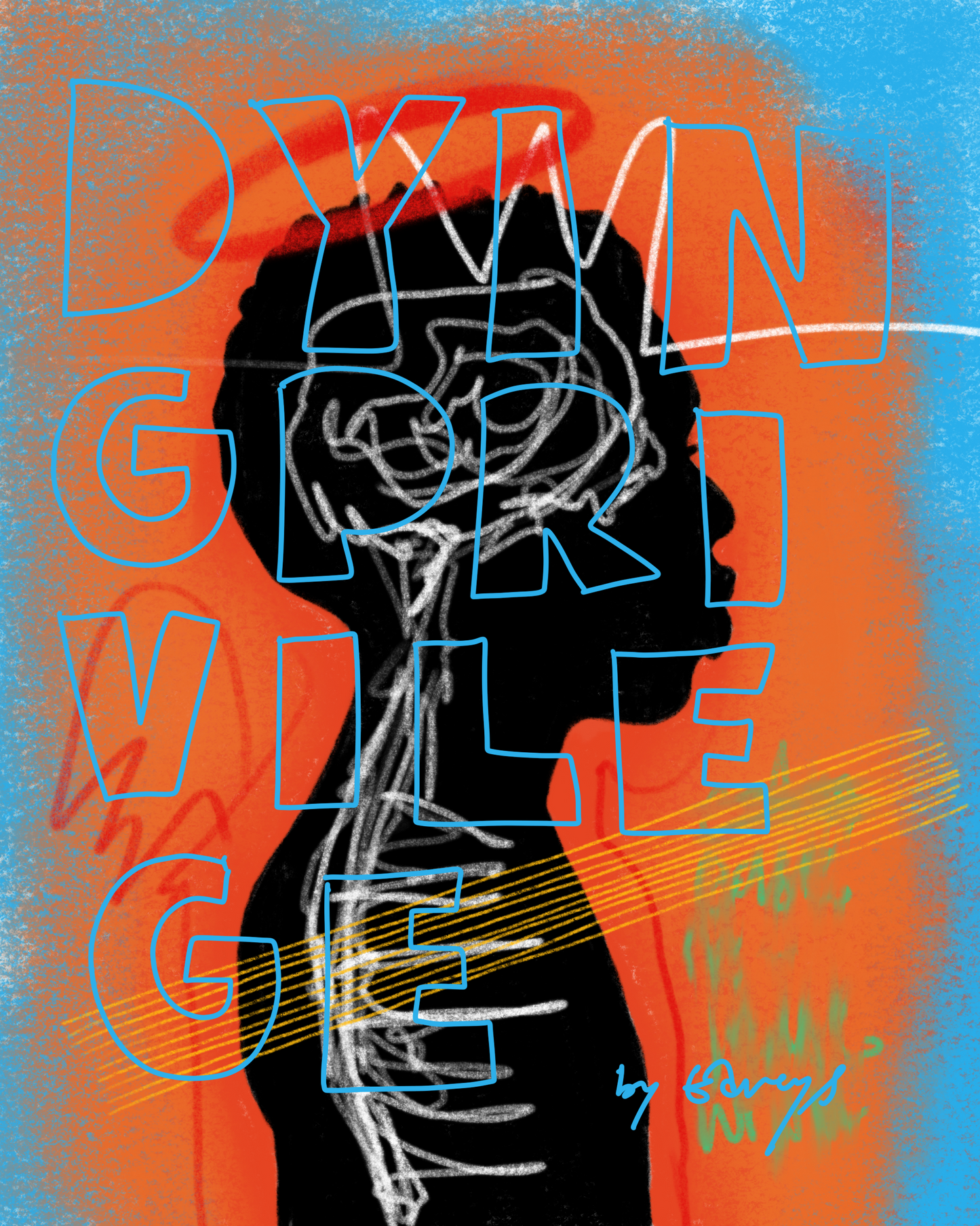 Privilege Silhouette Art Print