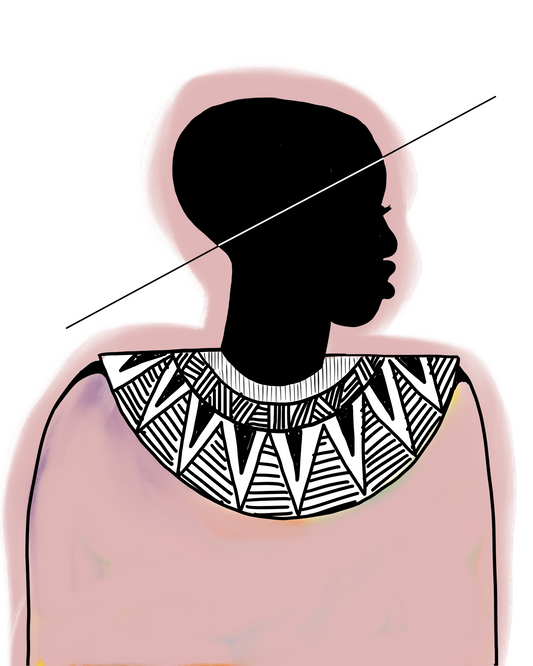 Pink Silhouette Art Print