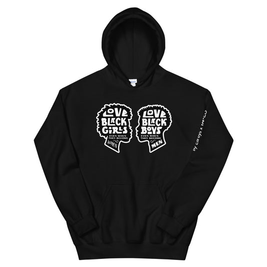 Love Black (Pair) Unisex Hoodie