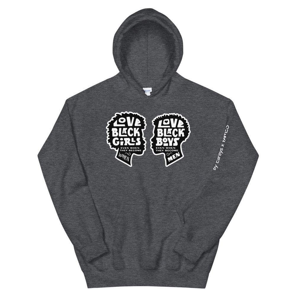 Love Black (Pair) Unisex Hoodie