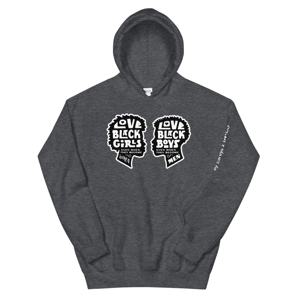 Love Black (Pair) Unisex Hoodie