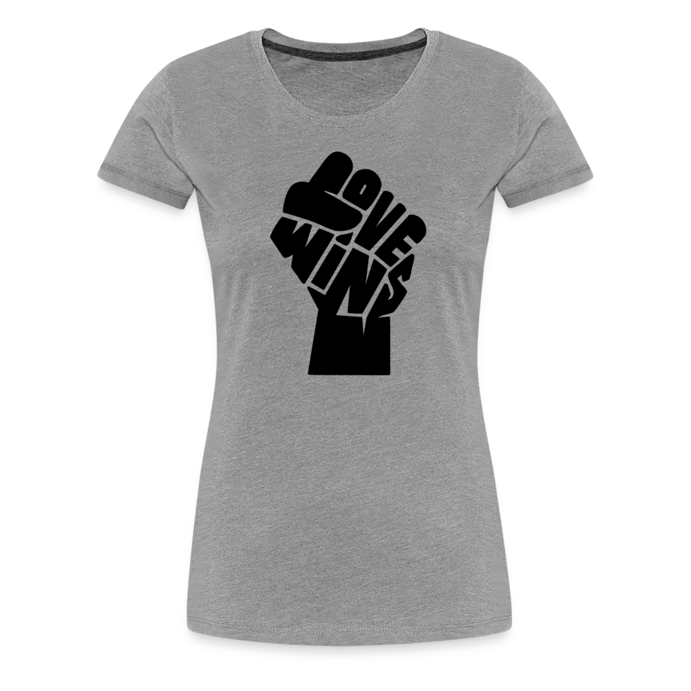 Love Wins - Power (Women's) T-Shirt - heather gray