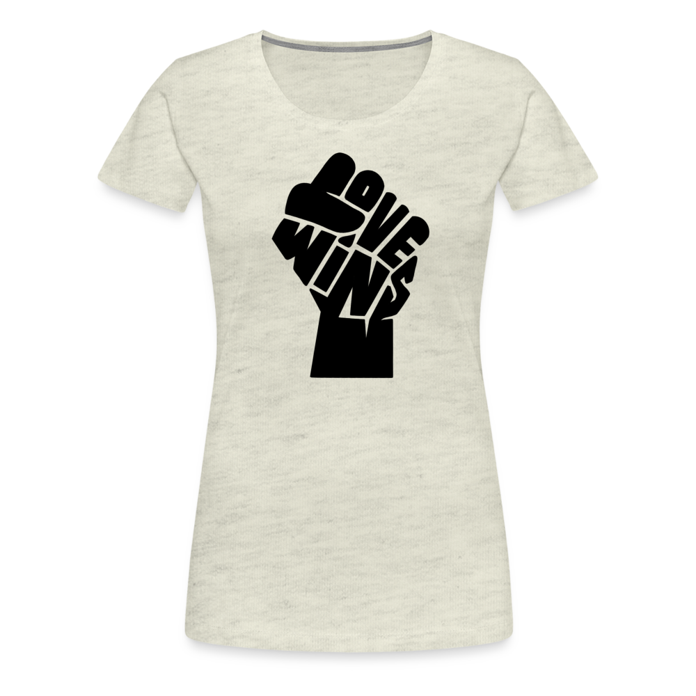 Love Wins - Power (Women's) T-Shirt - heather oatmeal