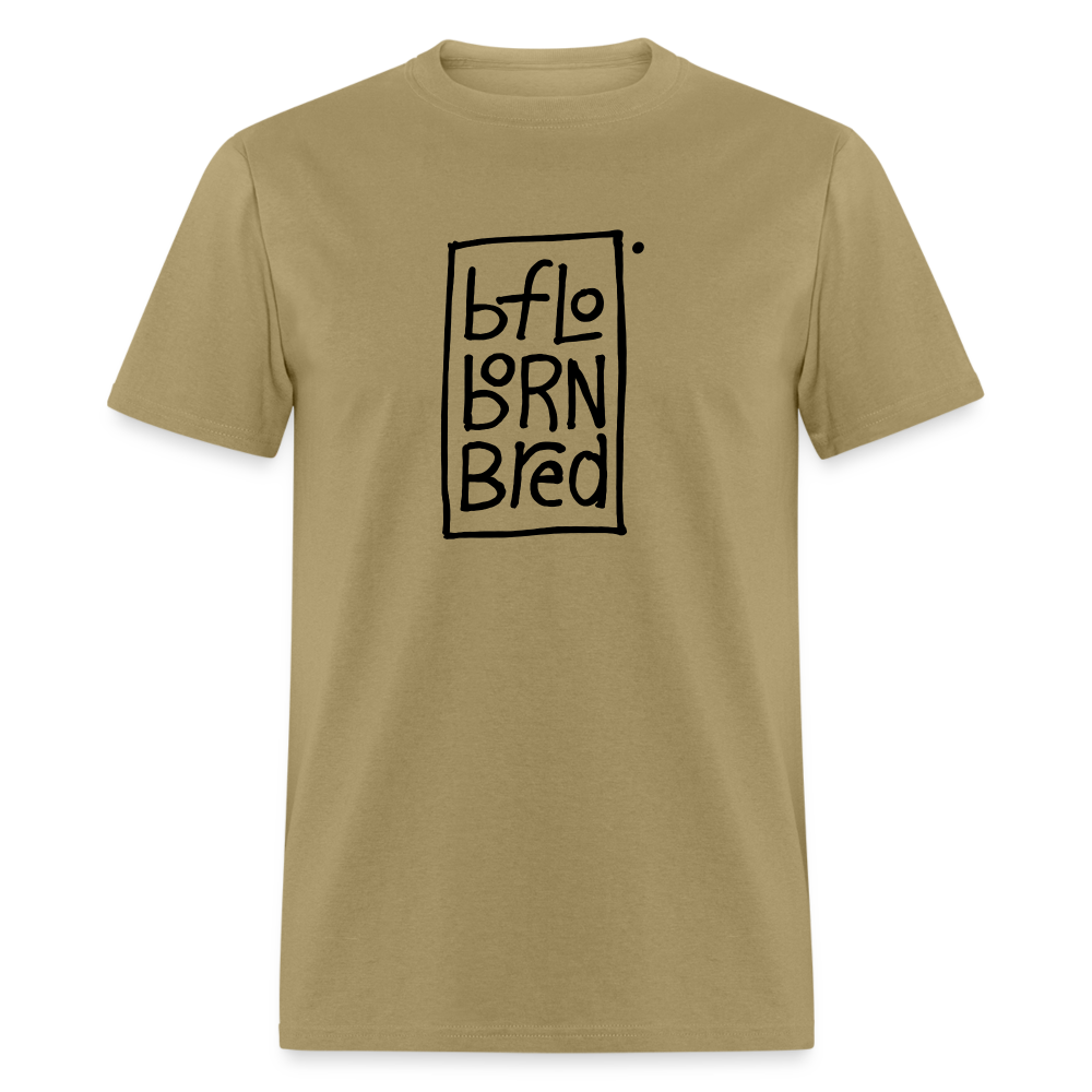 bflo born bred Unisex Tee - khaki