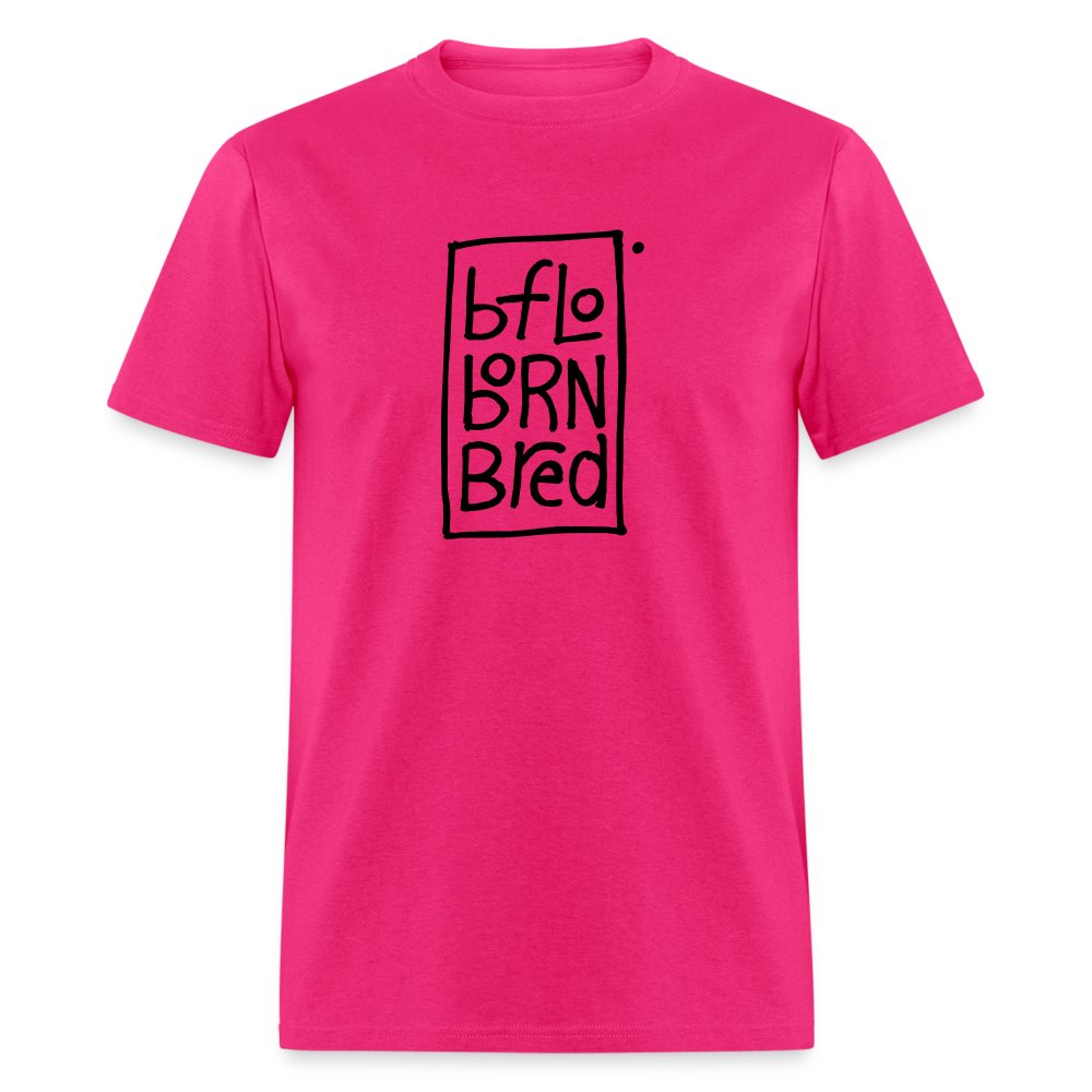 bflo born bred Unisex Tee - fuchsia