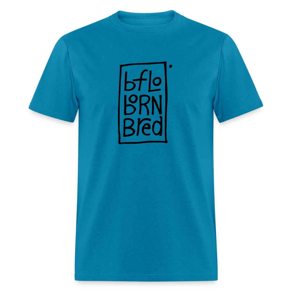 bflo born bred Unisex Tee - turquoise
