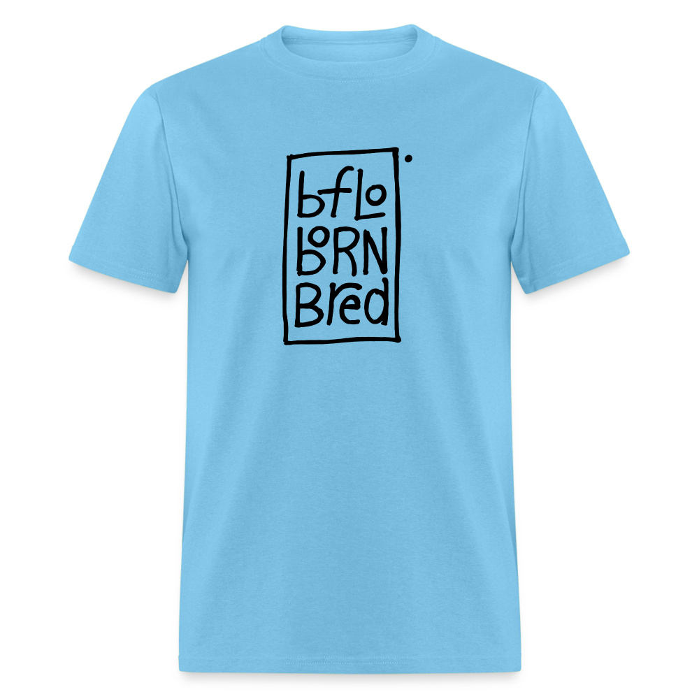 bflo born bred Unisex Tee - aquatic blue