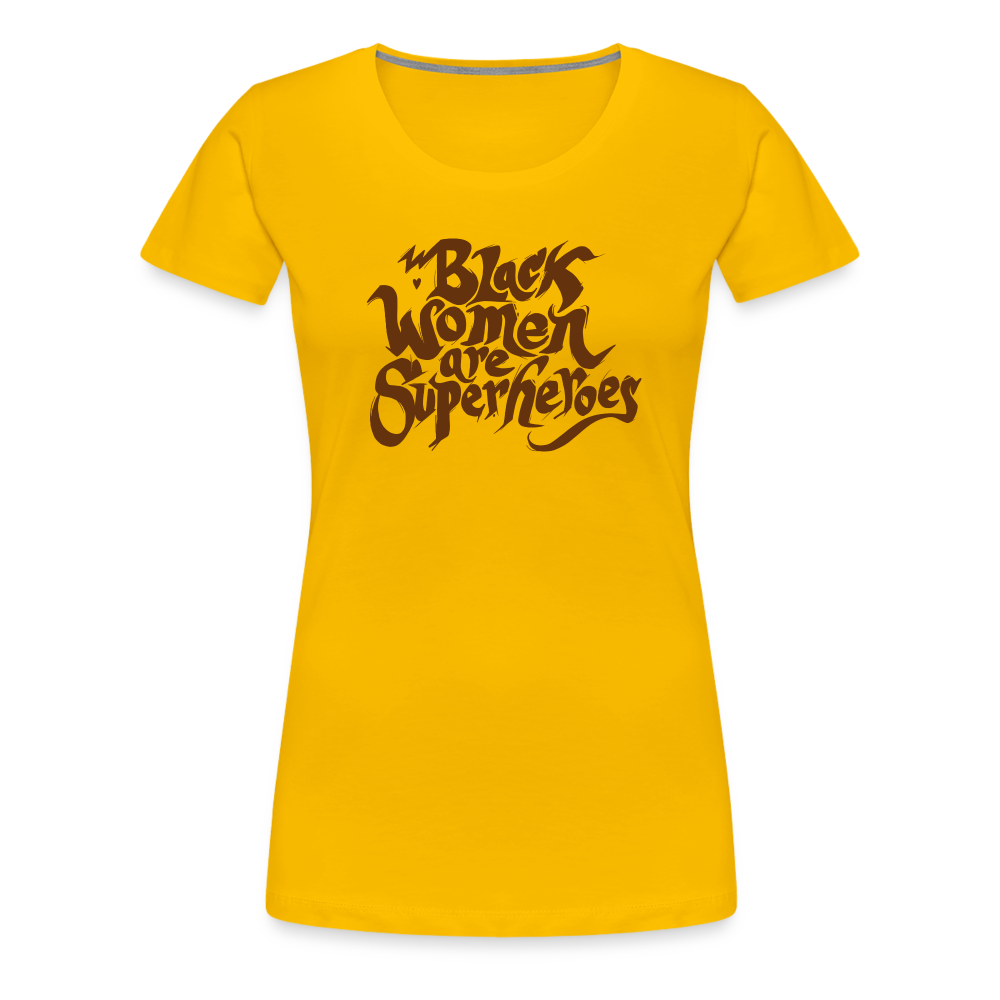 Black Women are Superheroes - sun yellow