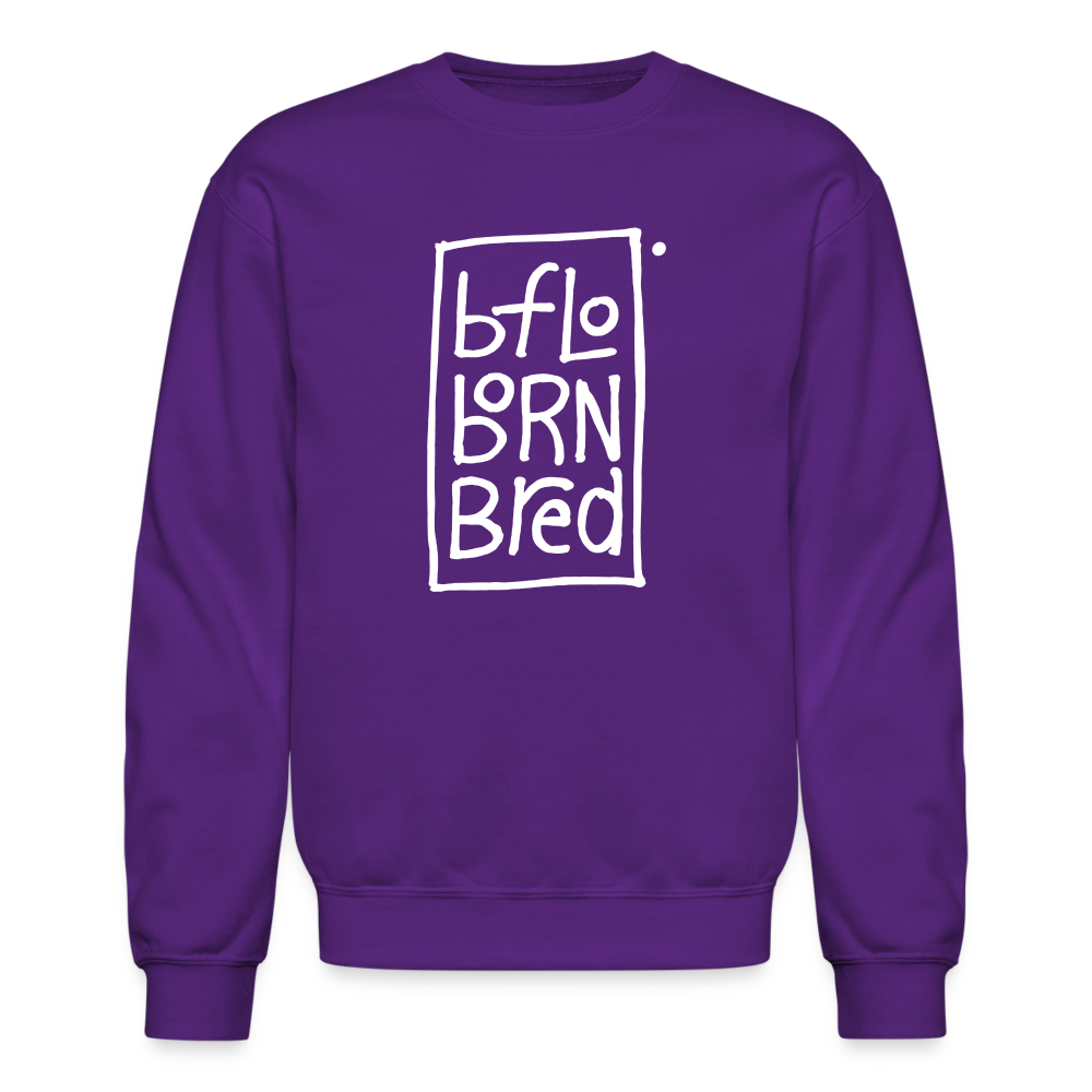 Bflo Born Bred Unisex Sweatshirt - purple