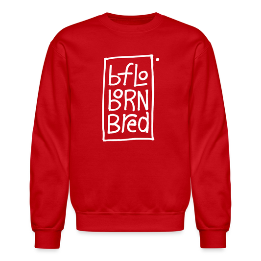 Bflo Born Bred Unisex Sweatshirt - red