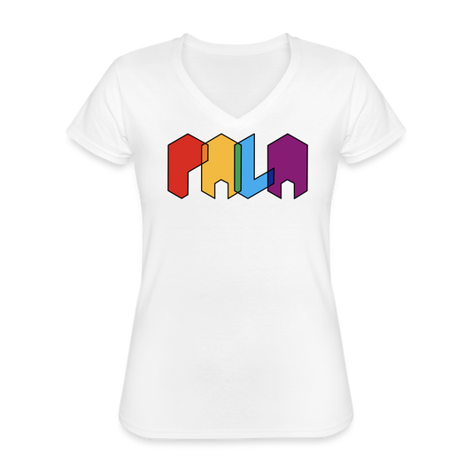 PALA for Everyone Women's Cut V-Neck - white