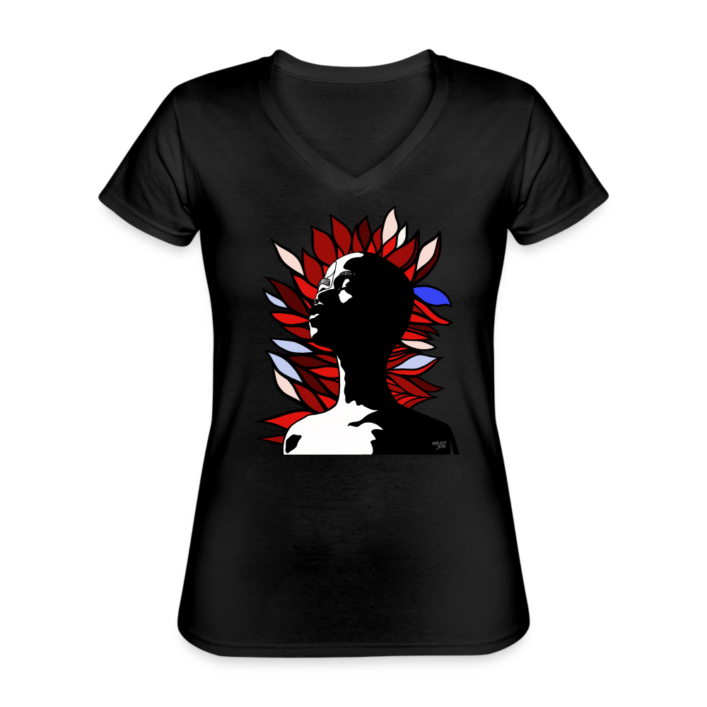 In These Colors Women's V-Neck - black