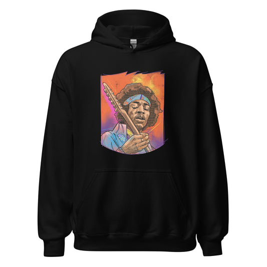 "Jimi on Fire" Unisex Hoodie