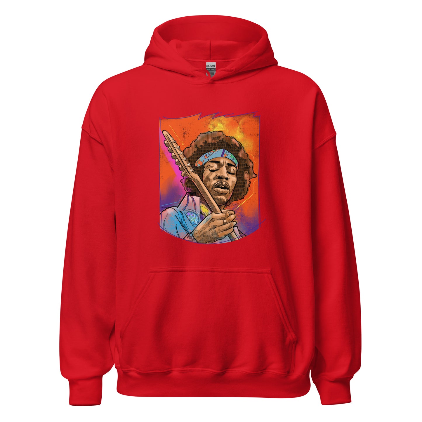 "Jimi on Fire" Unisex Hoodie