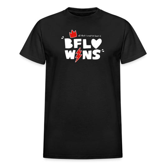 BFLO WINS (Red) Gildan Ultra Cotton Adult T-Shirt - black