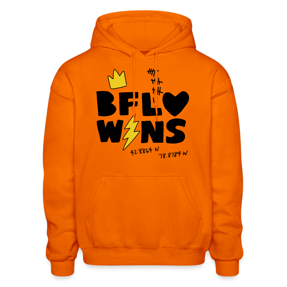 BFLO WINS Electric Hoodie - orange