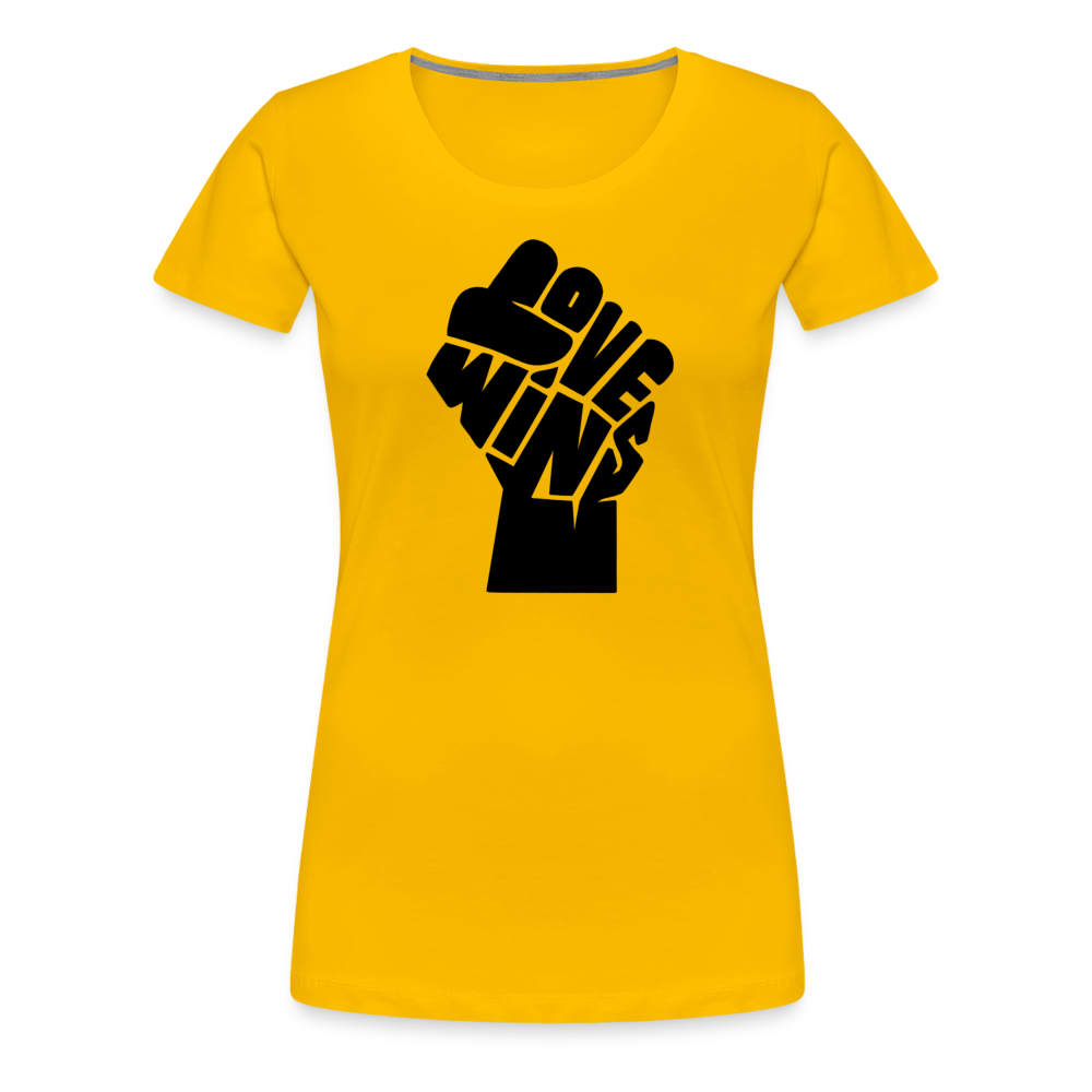 Love Wins - Power (Women's) T-Shirt - sun yellow