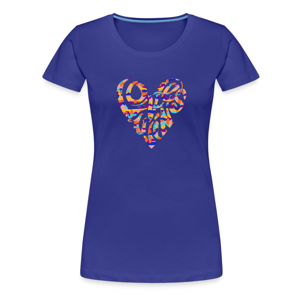 Love Wins Heart (Women’s) Premium T-Shirt - royal blue